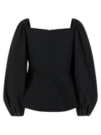 Carolina Herrera Black Cotton Tank Tops