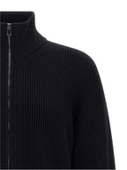 Roberto Collina Black Merino Wool Cardigan