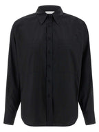 NUDE Black Cotton Blouse