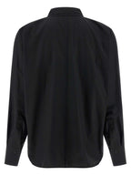NUDE Black Cotton Blouse