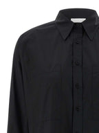 NUDE Black Cotton Blouse