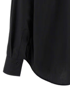 NUDE Black Cotton Blouse