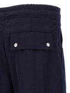 Dries Van Noten Blue Nylon Casual Pants