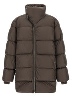 Rick Owens Brown Nylon Full-Length Jacket