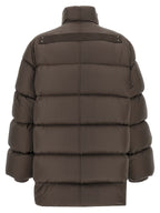 Rick Owens Brown Nylon Full-Length Jacket