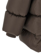 Rick Owens Brown Nylon Full-Length Jacket