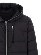 Rick Owens Black Nylon Full-Length Jacket