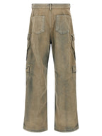 DRKSHDW Beige Cotton Cargo Pants