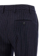 Alberto Biani Blue Virgin Wool Dress Pants