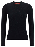 Max Mara Black Silk Cardigan