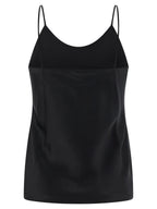 Max Mara Black Silk Tank Tops