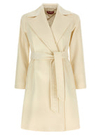 Max Mara White Virgin Wool Coat