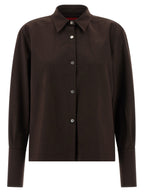 THELATEST Brown Polyester Blouse