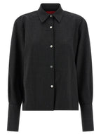 THELATEST Gray Polyester Blouse