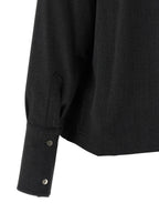 THELATEST Gray Polyester Blouse
