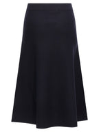 Max Mara Blue Viscose Midi Skirt