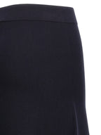 Max Mara Blue Viscose Midi Skirt