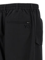 Y-3 Black Polyester Casual Pants