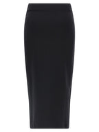 Off-White Black Polyamide Midi Skirt