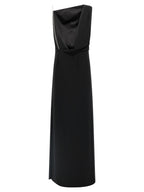 Max Mara Black Triacetate Long Dress