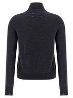 Maison Margiela Blue Wool Cardigan