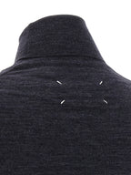 Maison Margiela Blue Wool Cardigan