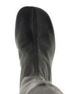 Jil Sander Black Leather Over The Knee