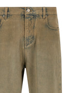 Amiri Beige Cotton Straight-Leg Jeans