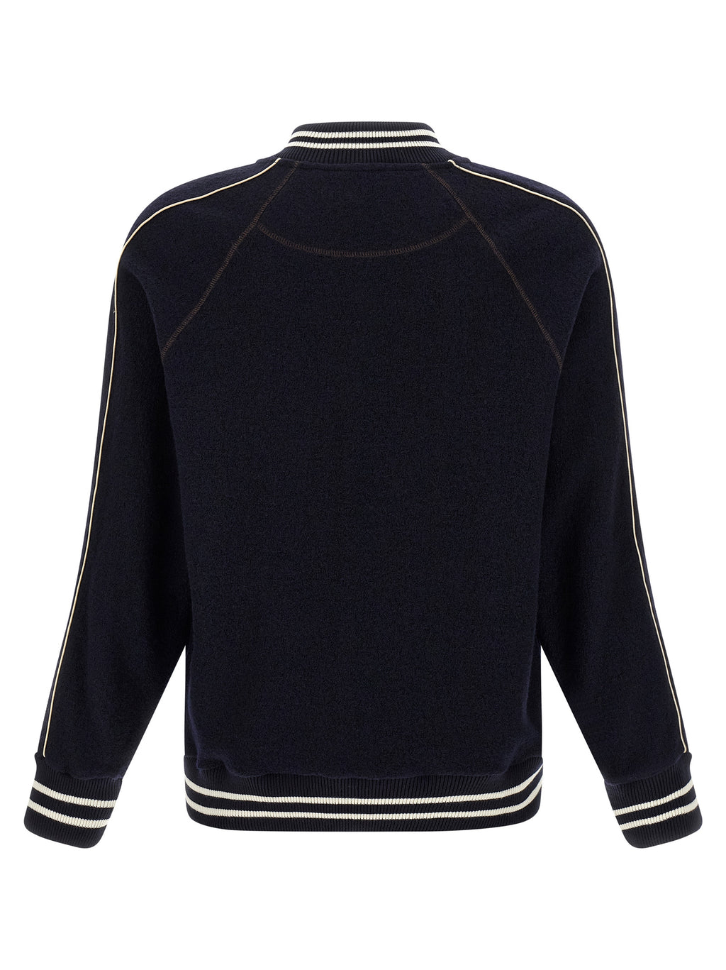WALES BONNER Blue Virgin Wool Bomber