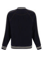 WALES BONNER Blue Virgin Wool Bomber