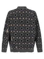 WALES BONNER Multicolor Merino Wool Cardigan