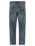 R13 Blue Cotton Straight-Leg Jeans