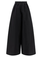 Carolina Herrera Black Silk Casual Pants