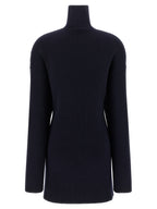 Balenciaga Blue Wool Short Dress