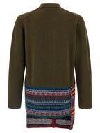 Comme Des Garçons Bicolor Wool Cardigan