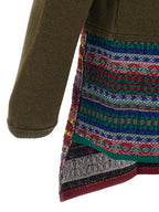 Comme Des Garçons Bicolor Wool Cardigan