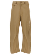 Comme Des Garçons Beige Cotton Casual Pants