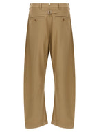 Comme Des Garçons Beige Cotton Casual Pants
