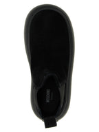 Moschino Black Calfskin Chelsea Boots