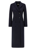 Alberto Biani Blue Virgin Wool Coat