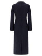 Alberto Biani Blue Virgin Wool Coat