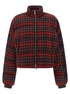 Off-White Bordeaux Cotton Full-Length Jacket