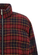 Off-White Bordeaux Cotton Full-Length Jacket