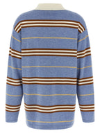 Guest in Residence Blue Cashmere Polo Shirt