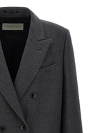Dries Van Noten Gray Wool Coat