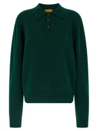Guest in Residence Bicolor Cashmere Polo Shirt