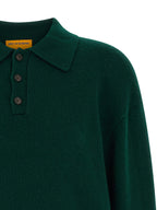 Guest in Residence Bicolor Cashmere Polo Shirt