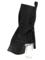 Rick Owens Black Cowhide Ankle Boots