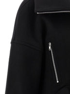 Rick Owens Black Virgin Wool Coat