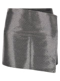 Haikure Gray Cotton Long Skirt